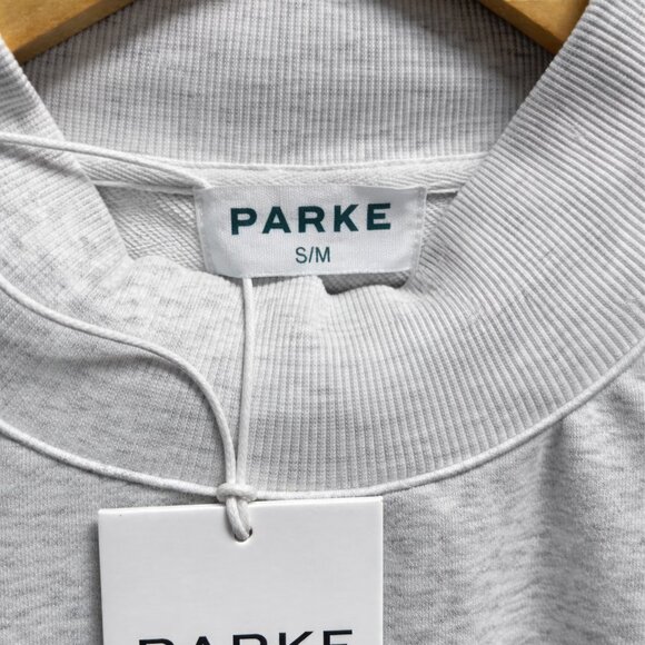 Parker College Style Crew Neck Grey Sweatshirt with Dark Red Logo 🎓✨ - Picture 5 of 9